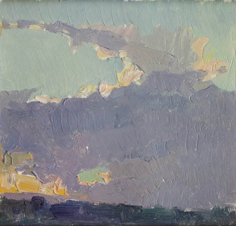 1922 - Campagna orvietana al tramonto
